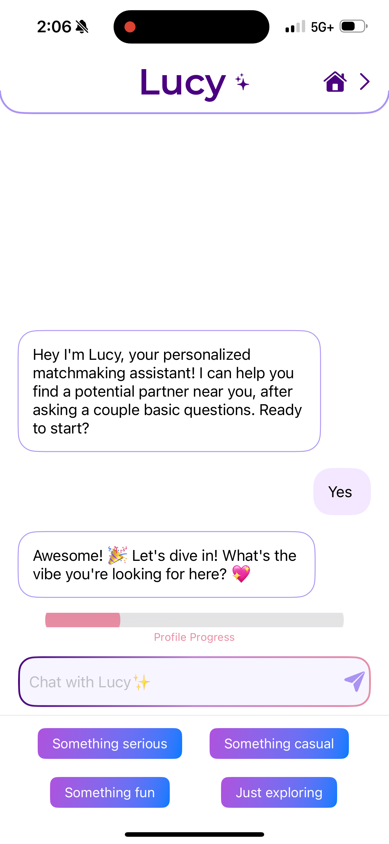 AI-powered matchmaking with Lucy